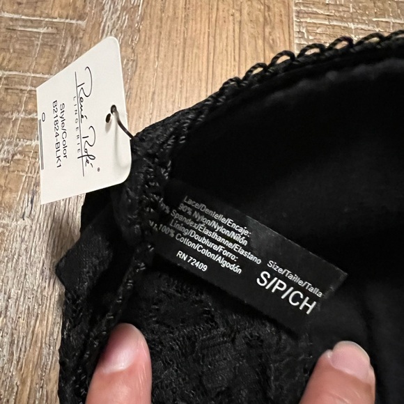 René Rofé lace floral wireless bandeau bra - Picture 3 of 3